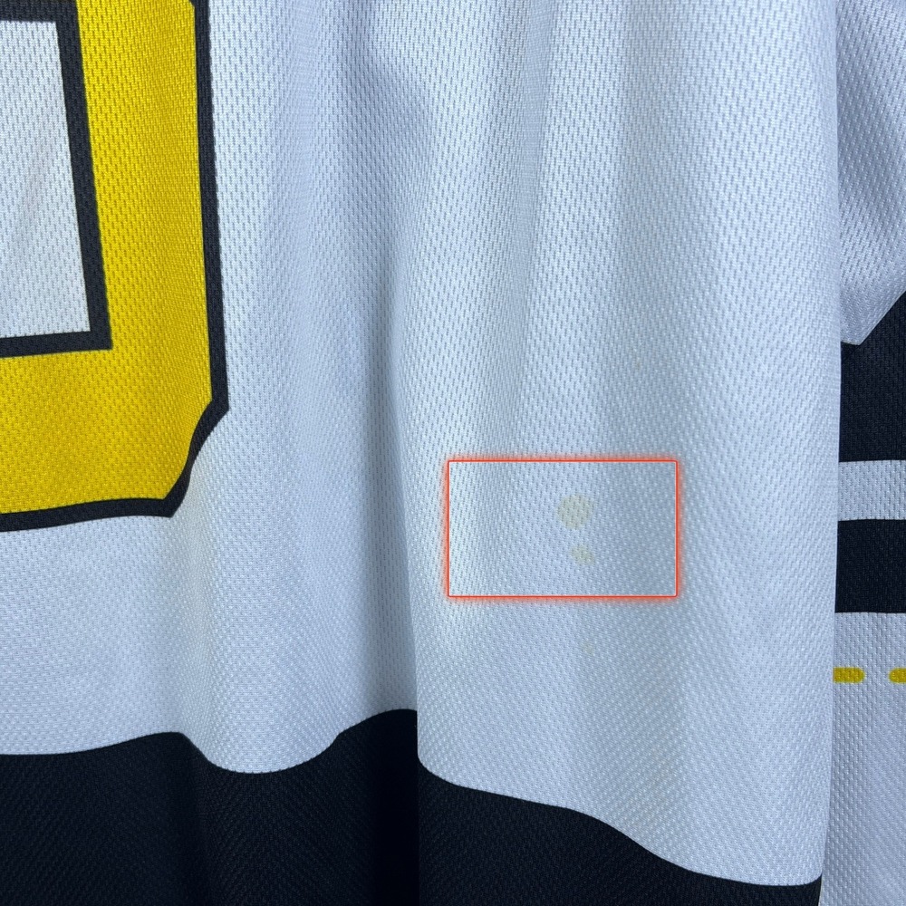 HockeyTron Hockey Jersey Mens Large Beer League Pruett 8 Graphic White Blokecore - Picture 5 of 5